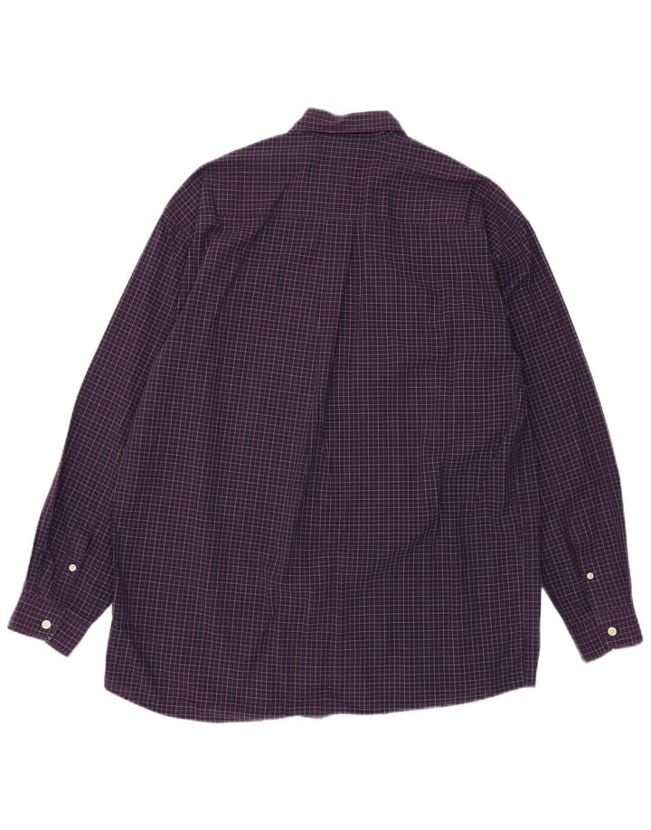 Camicia a quadri da uomo Dockers a quadri viola grandi