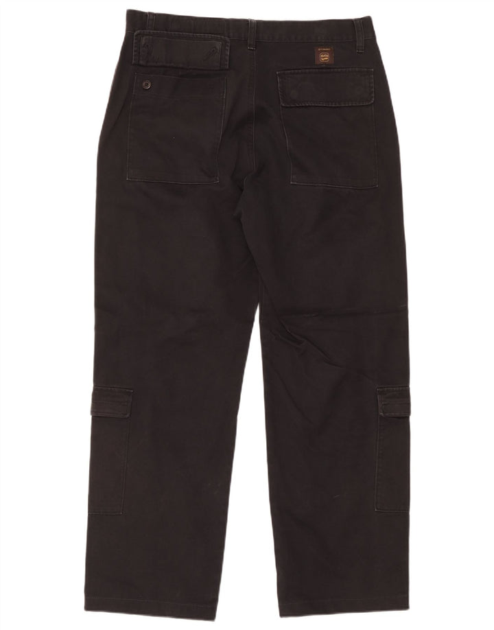 Pantaloni cargo dritti da uomo Gas W36 L29 cotone nero