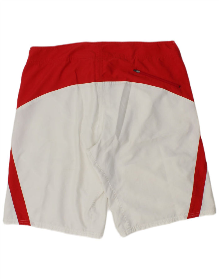 Pantaloncini da bagno da uomo Nike Large in poliestere color block bianco