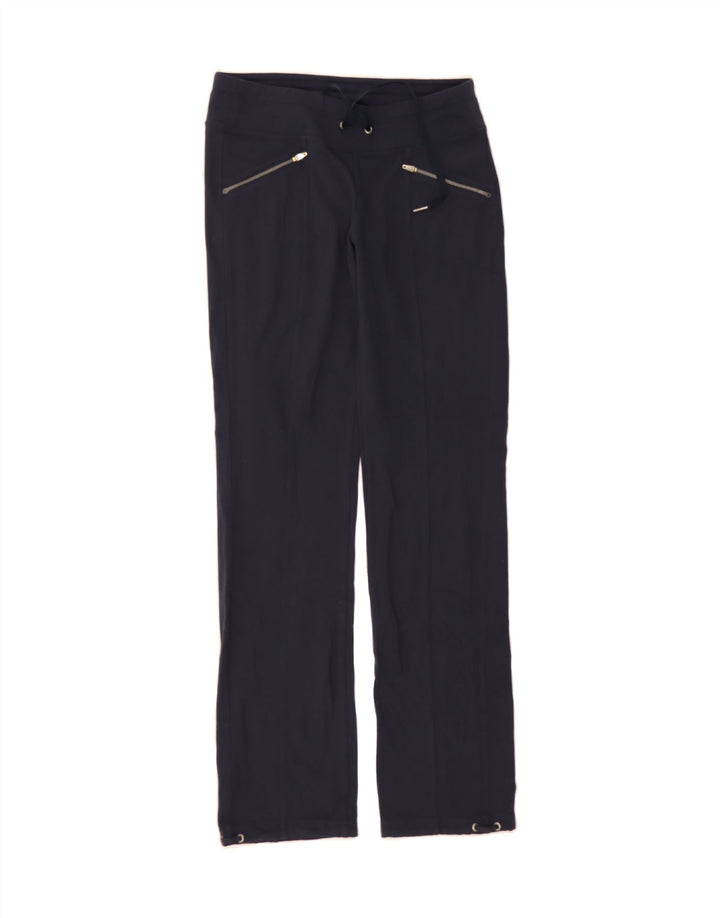 ATHLETA Womens Tracksuit Trousers UK 10 Small  Navy Blue Nylon Vintage Athleta and Second-Hand Athleta from Messina Hembry 