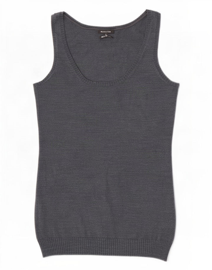 Canotta da donna Massimo Dutti UK 14 Large Grey Wool
