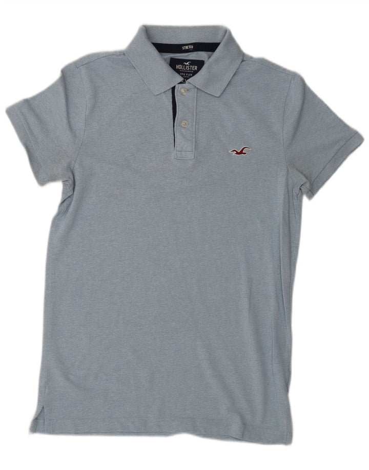 Polo da uomo HOLLISTER piccola in cotone blu