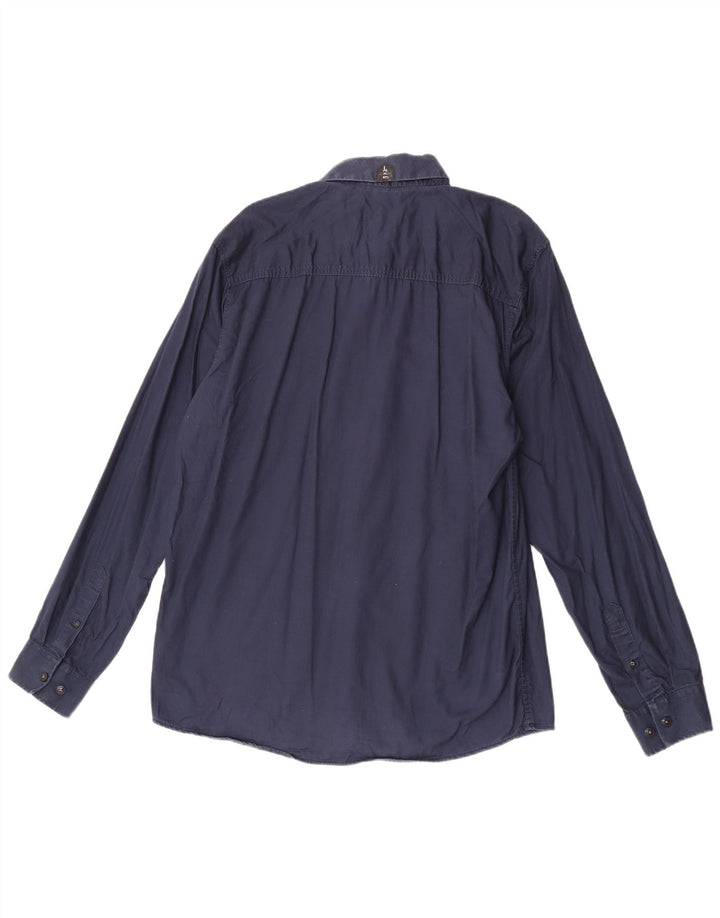Camicia da uomo Jack & Jones XL in cotone blu navy