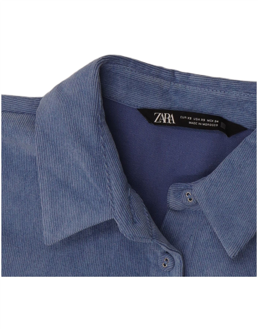 Camicia oversize da uomo Zara UK 6 XS Blu