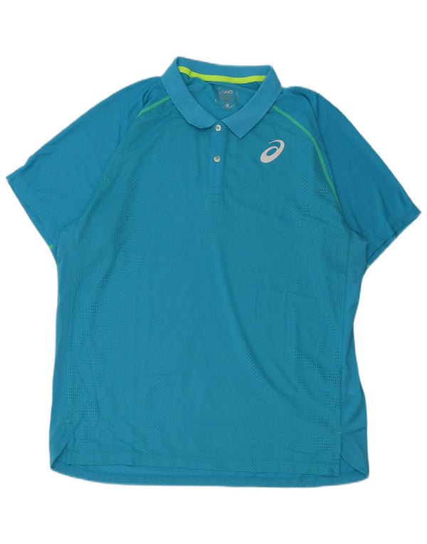 Polo Asics Uomo XL Blu Poliestere