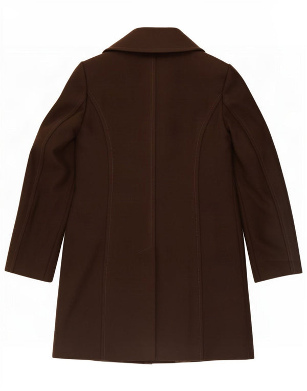 Cappotto Donna Benetton IT 46 Large Marrone Lana