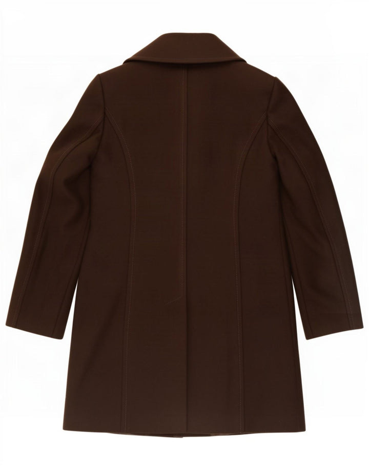 Cappotto Donna Benetton IT 46 Large Marrone Lana