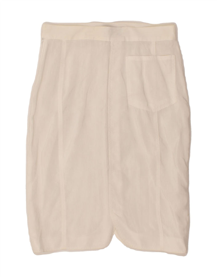 OAKS BY FERRE Womens Straight Skirt IT 44 Medium W26  White Vintage Oaks By Ferre and Second-Hand Oaks By Ferre from Messina Hembry 