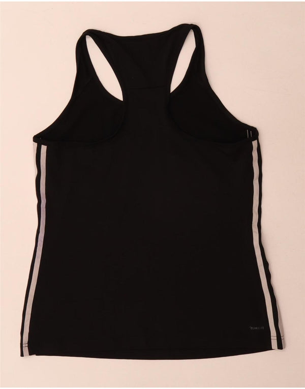 Adidas Womens Climalite Vest Top UK 14 Medium Black Polyester