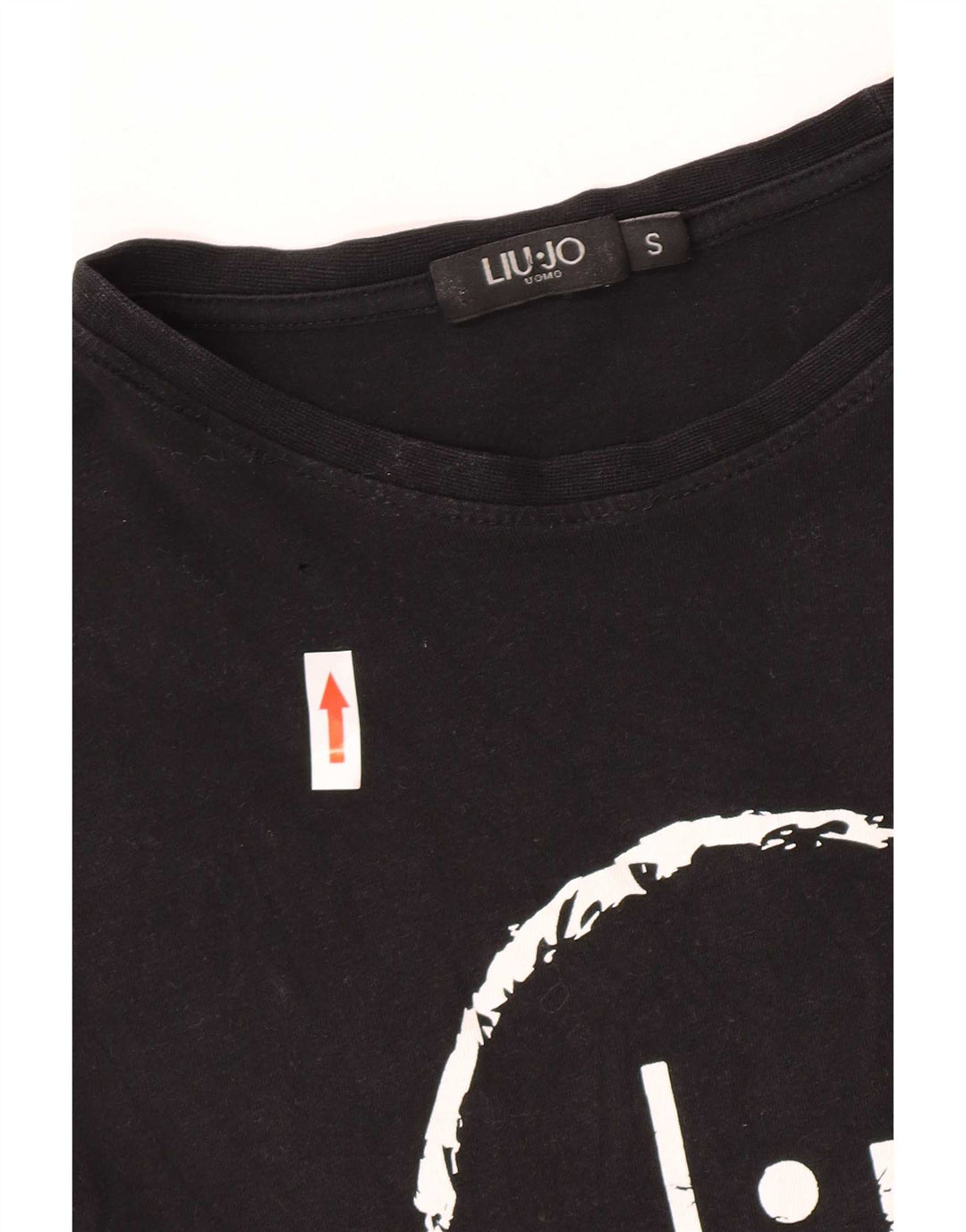 T-shirt grafica da uomo Liu Jo Top piccola in cotone nero