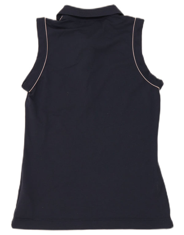 Polo smanicata donna Chervo IT 40 Small Blu Navy Poliammide Sport
