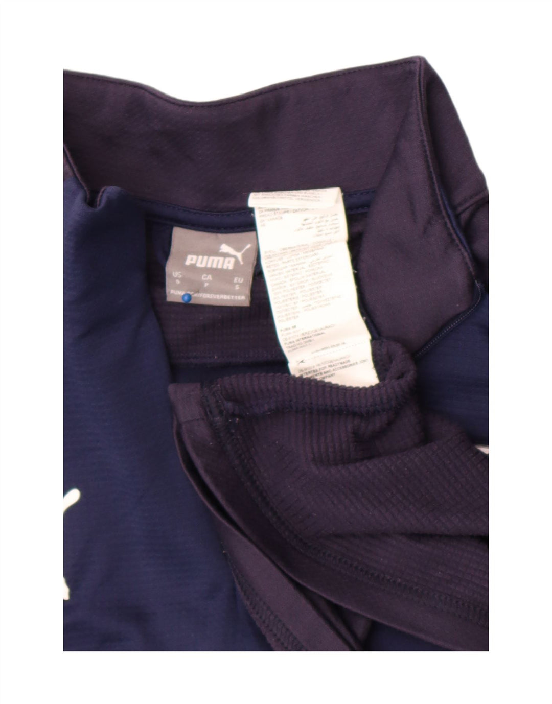 Puma - Tuta da uomo con grafica pullover grafica, piccola, color block blu navy