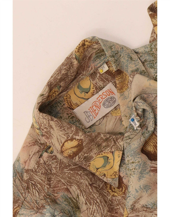 Camicia grafica vintage da uomo a maniche corte Farfalla media multicolore
