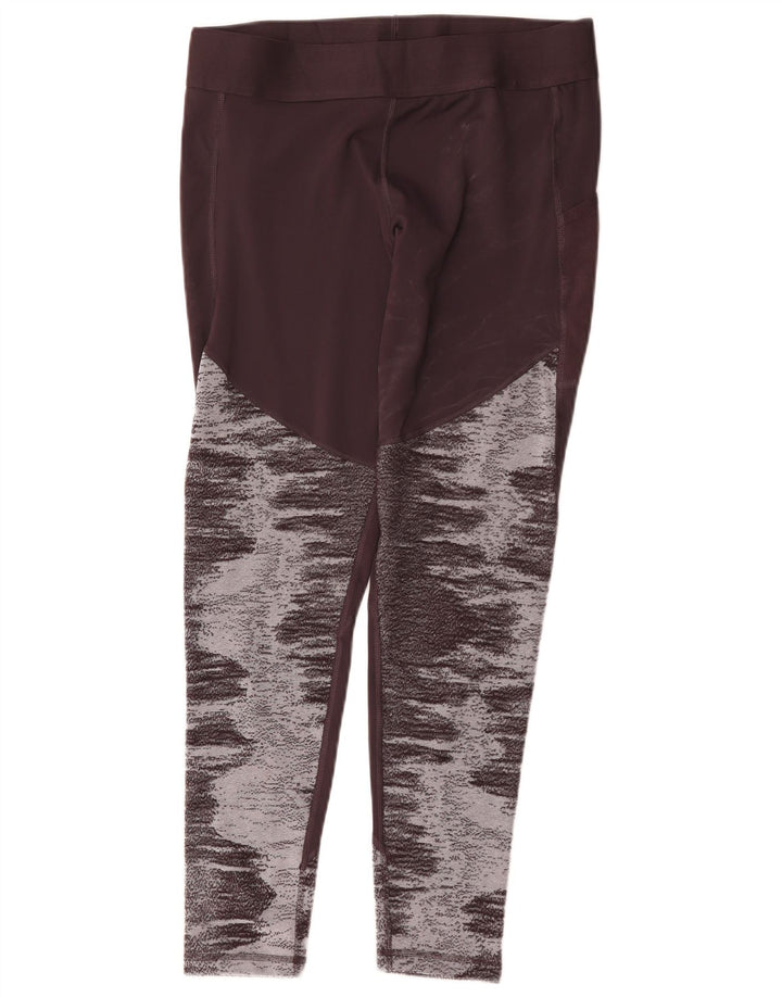 Leggings Adidas Aeroready da donna UK 16/18 Large Marrone Poliestere