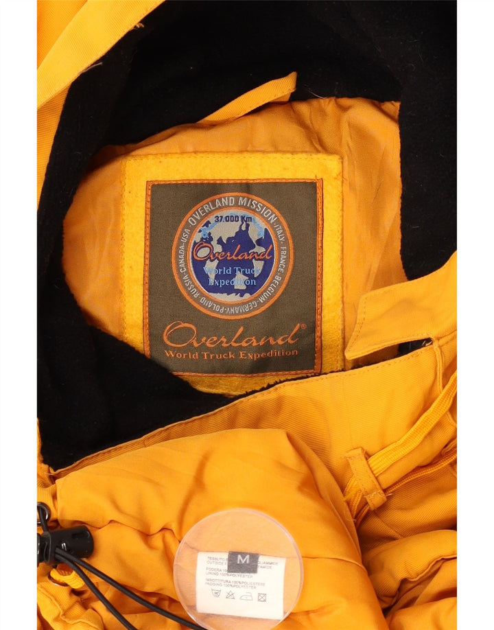 Giacca da sci anorak da uomo con cappuccio Overland UK 38 poliestere arancione medio