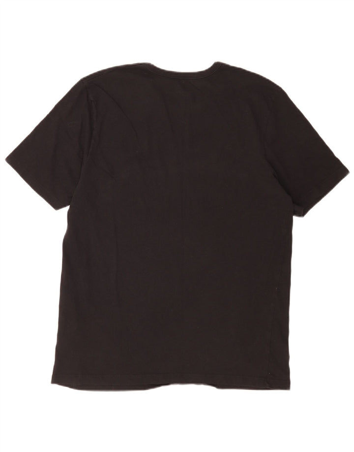 T-shirt da uomo Hugo Boss Top grande in cotone nero