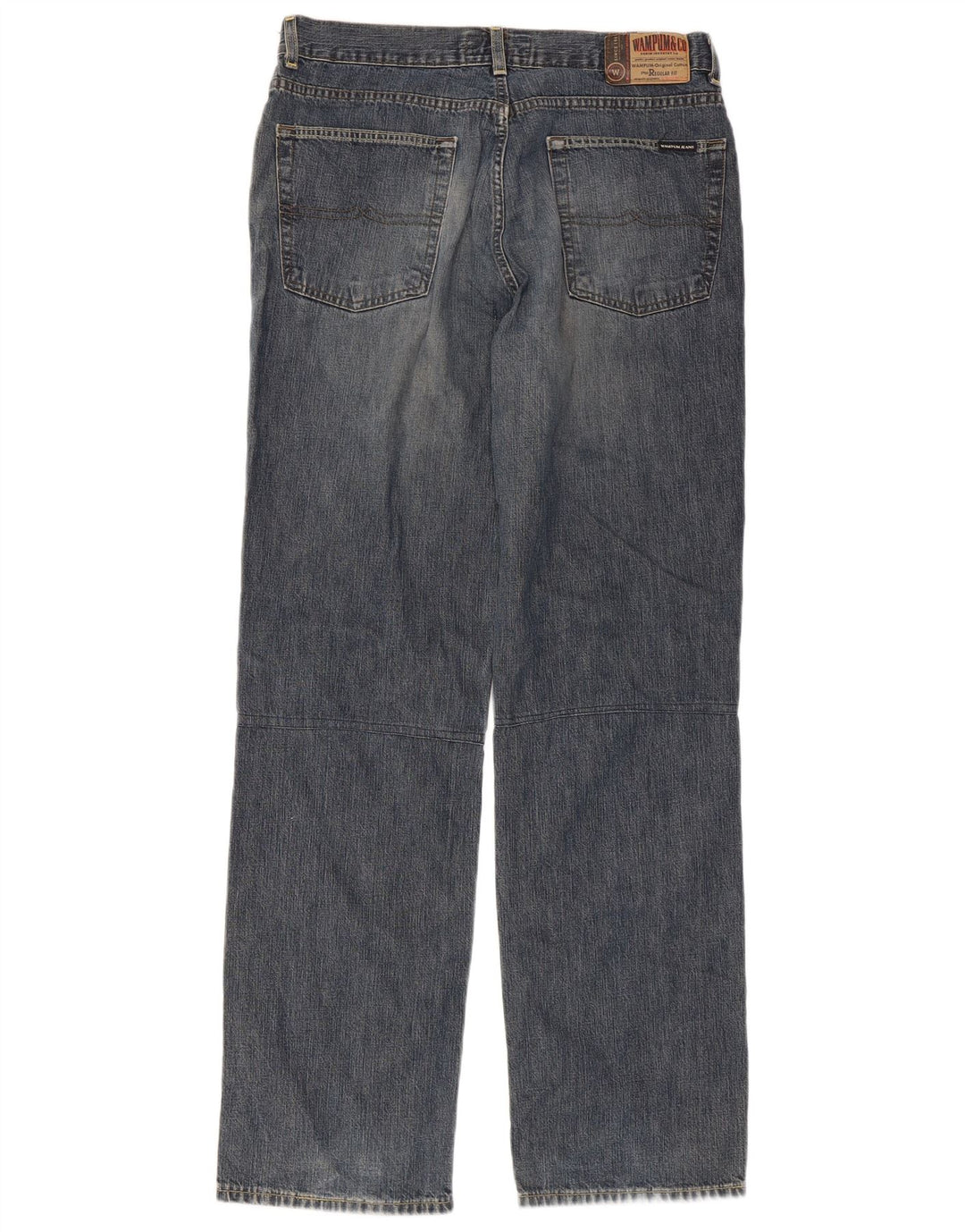 Jeans dritti da uomo Wampum W34 L33 cotone blu