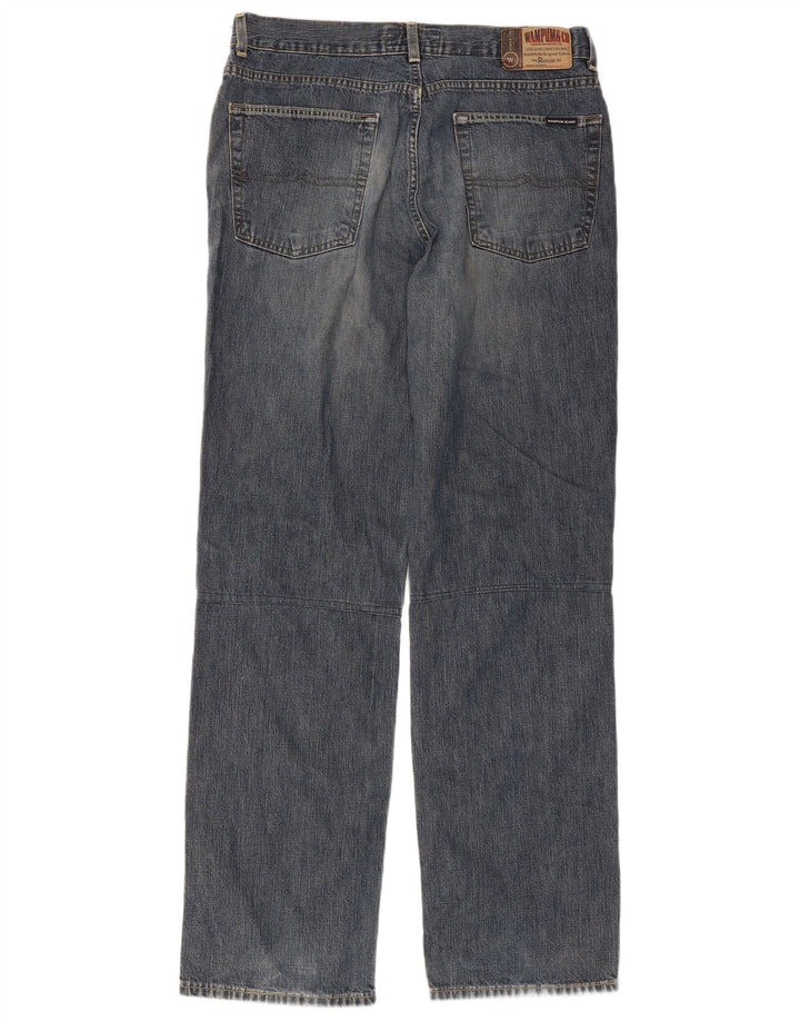 Jeans dritti da uomo Wampum W34 L33 cotone blu