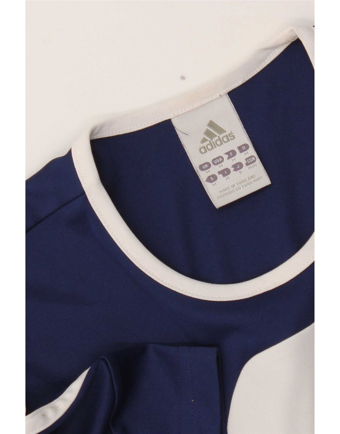 T-shirt Adidas Climalite da uomo Top color block medio blu navy