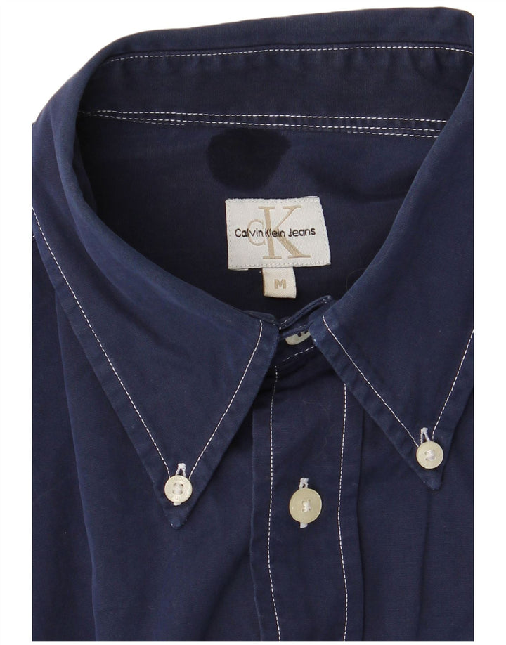Camicia da uomo Calvin Klein Jeans blu navy medio