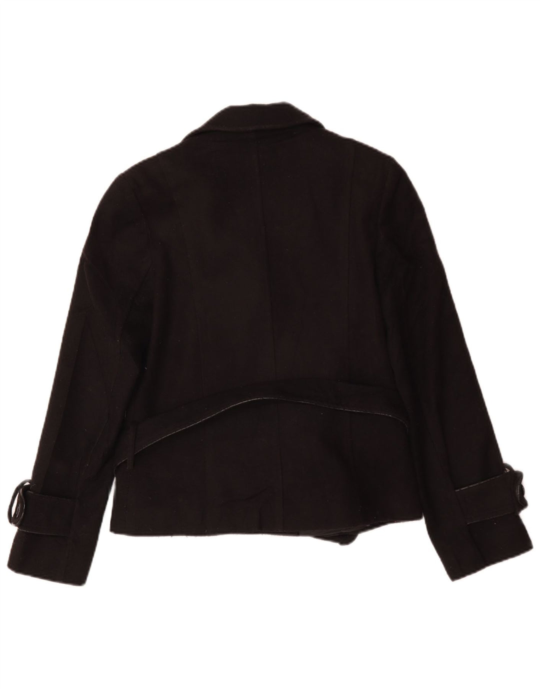 Cappotto da marinaio da donna Pierre Cardin IT 46 grande poliestere nero