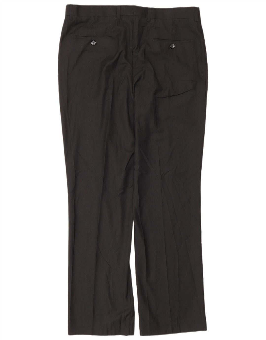 Pantaloni da abito dritti da uomo Pierre Cardin W36 L32 poliestere nero