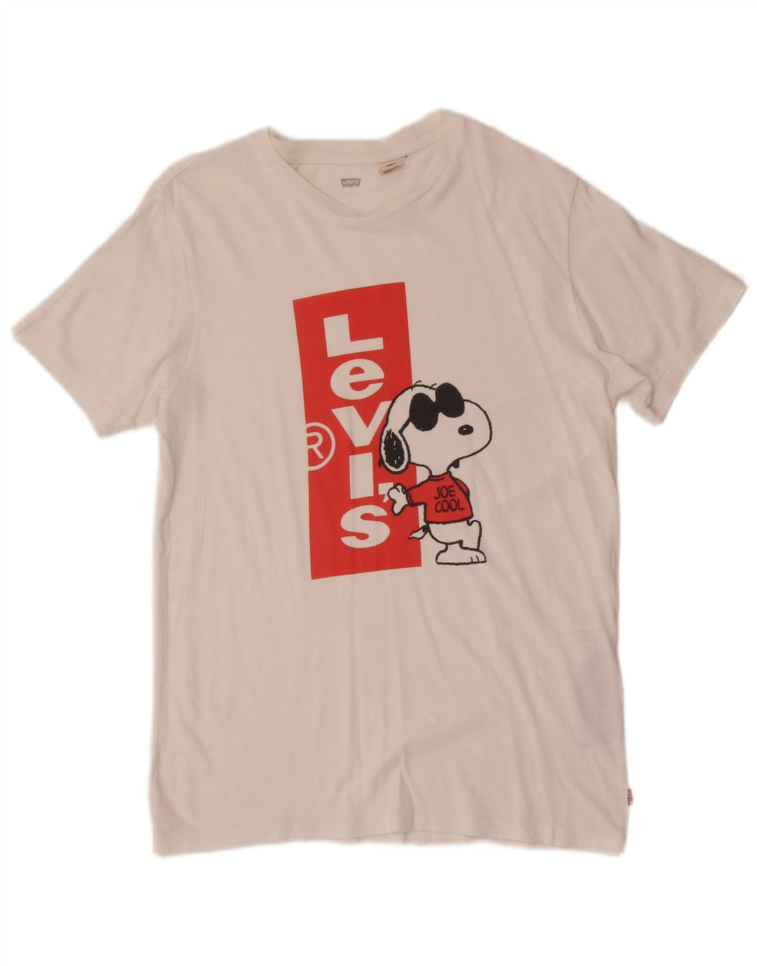 Levi's T-shirt grafica da uomo Peanuts Top in cotone bianco piccolo