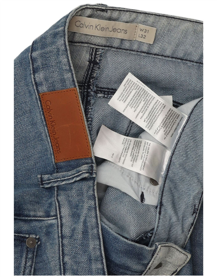 CALVIN KLEIN Womens Slim Jeans  W31 L32 Blue Cotton