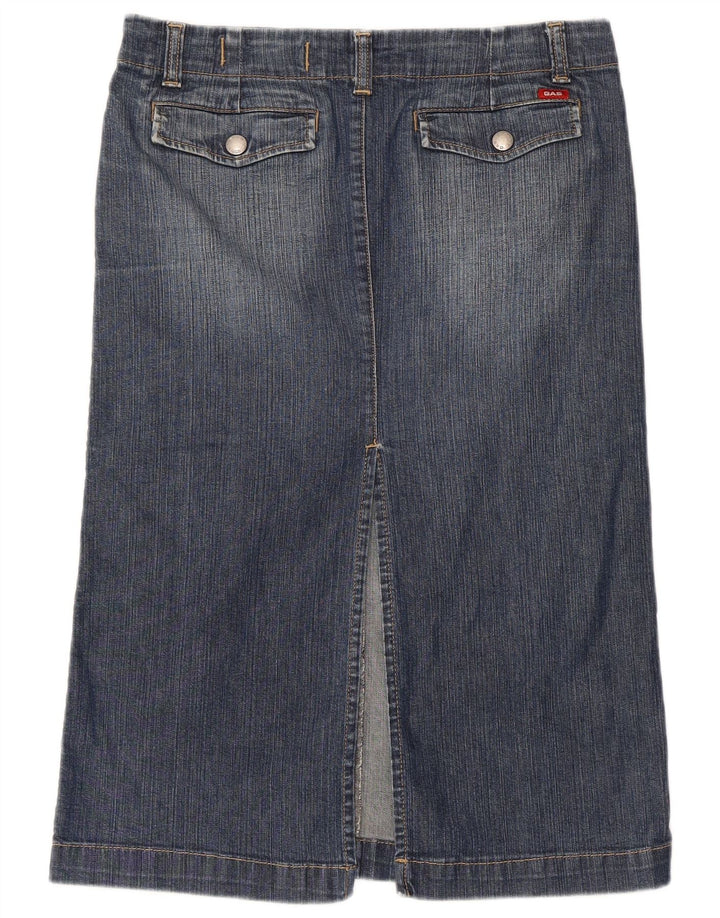 Gonna di jeans a vita alta da donna GAS piccola W32 blu