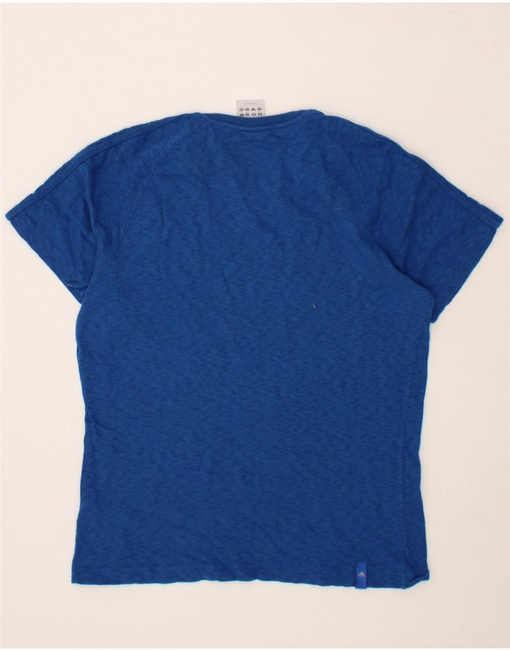 ADIDAS Mens T-Shirt Top UK 40/42 Medium Blue Cotton Vintage Adidas and Second-Hand Adidas from Messina Hembry 