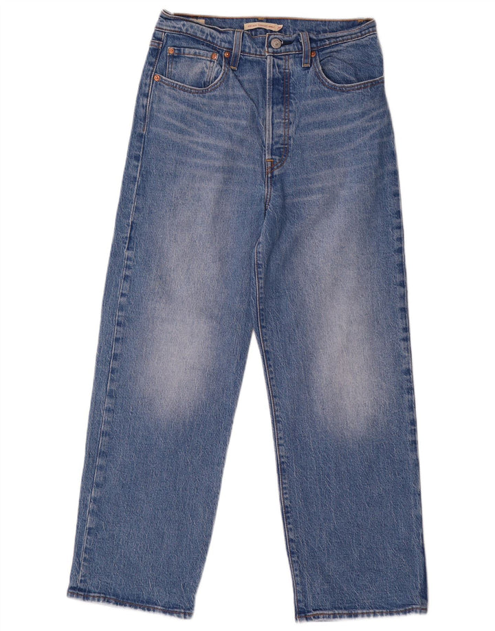 Jeans dritti Ribcage da donna Levi's W28 L27 cotone blu
