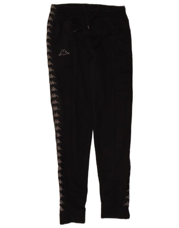 Pantaloni da tuta con grafica Kappa da uomo Joggers grandi neri