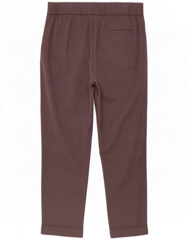 Marks & Spencer Womens Cropped Trousers UK 14 Large W32 L27 Grey Polyester