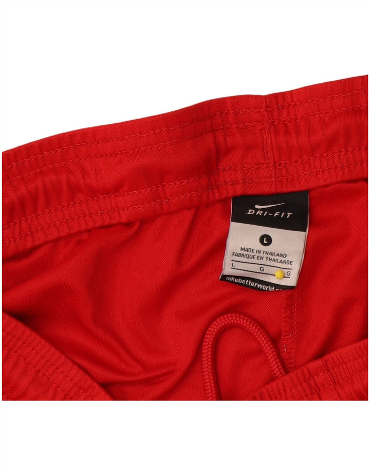 Pantaloncini sportivi Nike Dri Fit da uomo, grandi, in poliestere rosso