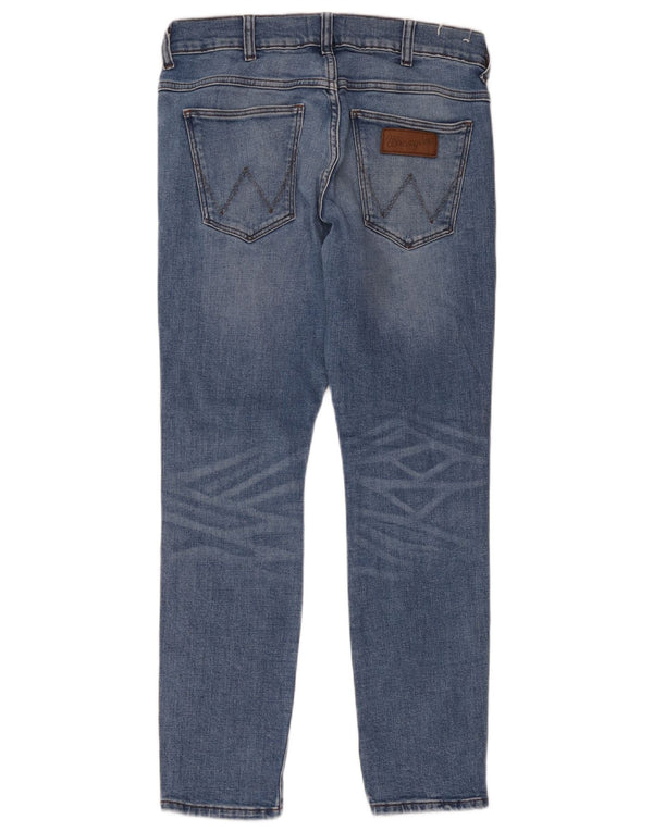 Jeans Wrangler Larston slim fit affusolati da uomo W30 L32 cotone blu