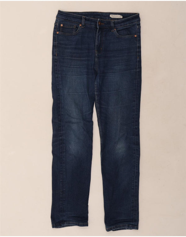 Jeans dritti Marks & Spencer da donna The Sienna UK 12 medio W30 L29 blu