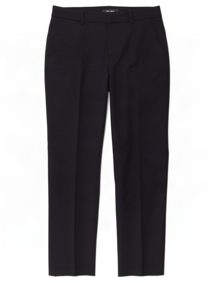 Pantaloni chino slim da donna Zara piccoli W26 L27 blu navy