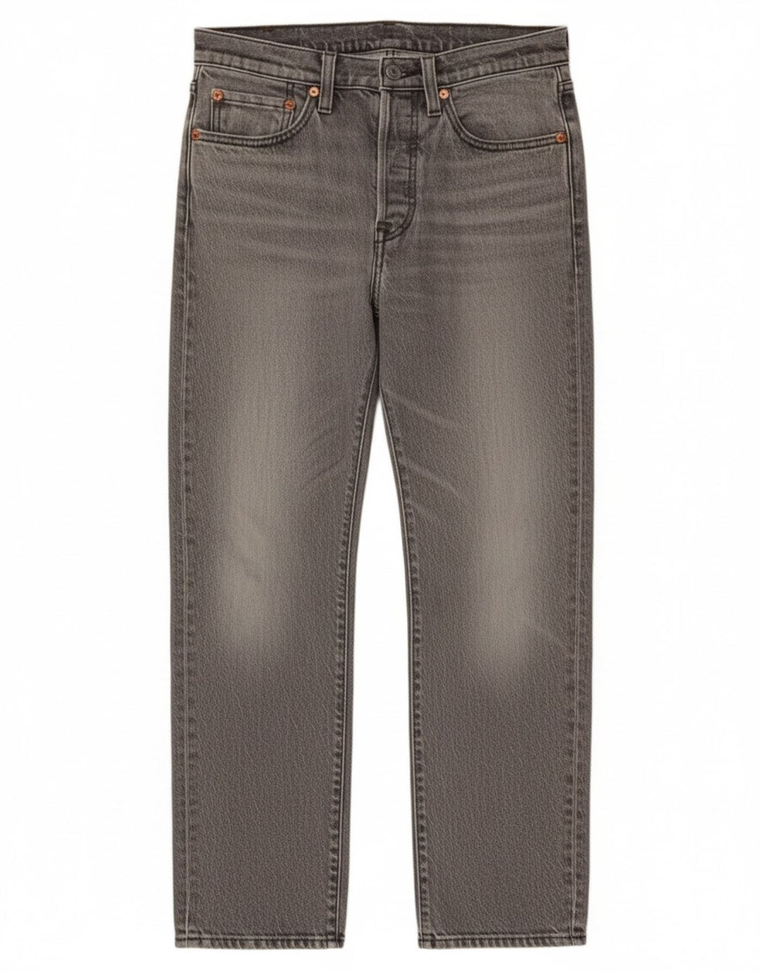 Jeans dritti Levi's 501 da donna W27 L28 cotone grigio