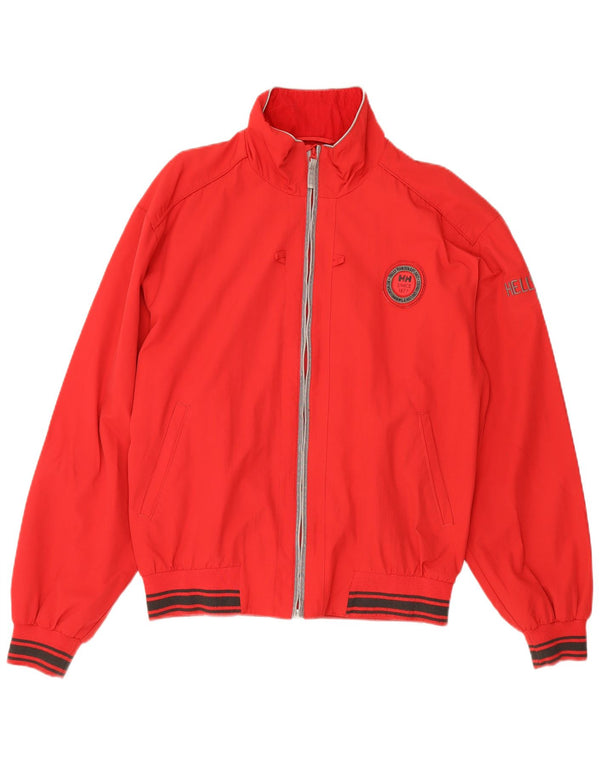 Giacca bomber grafica da uomo Helly Hansen UK 40 Large Red Polyamide Sports