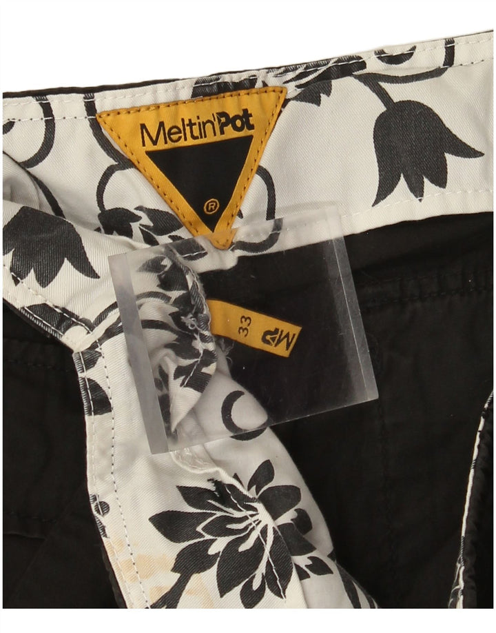 Pantaloni cargo dritti da uomo Meltin' Pot W33 L32 neri