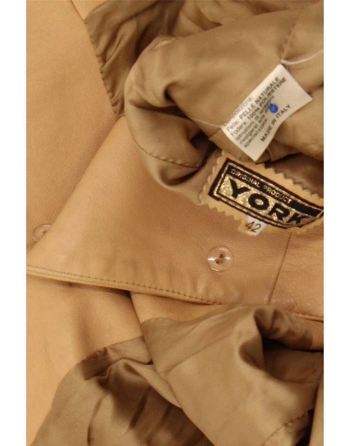York Giacca in pelle da donna IT 42 Beige medio