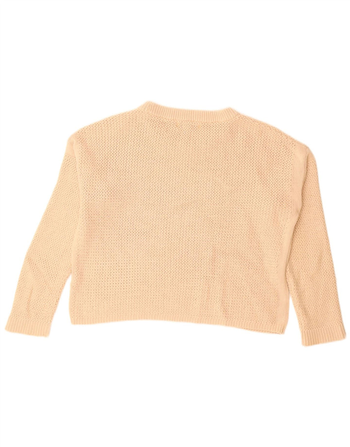 Maglione maglione girocollo da donna Marks & Spencer UK 14 Beige medio