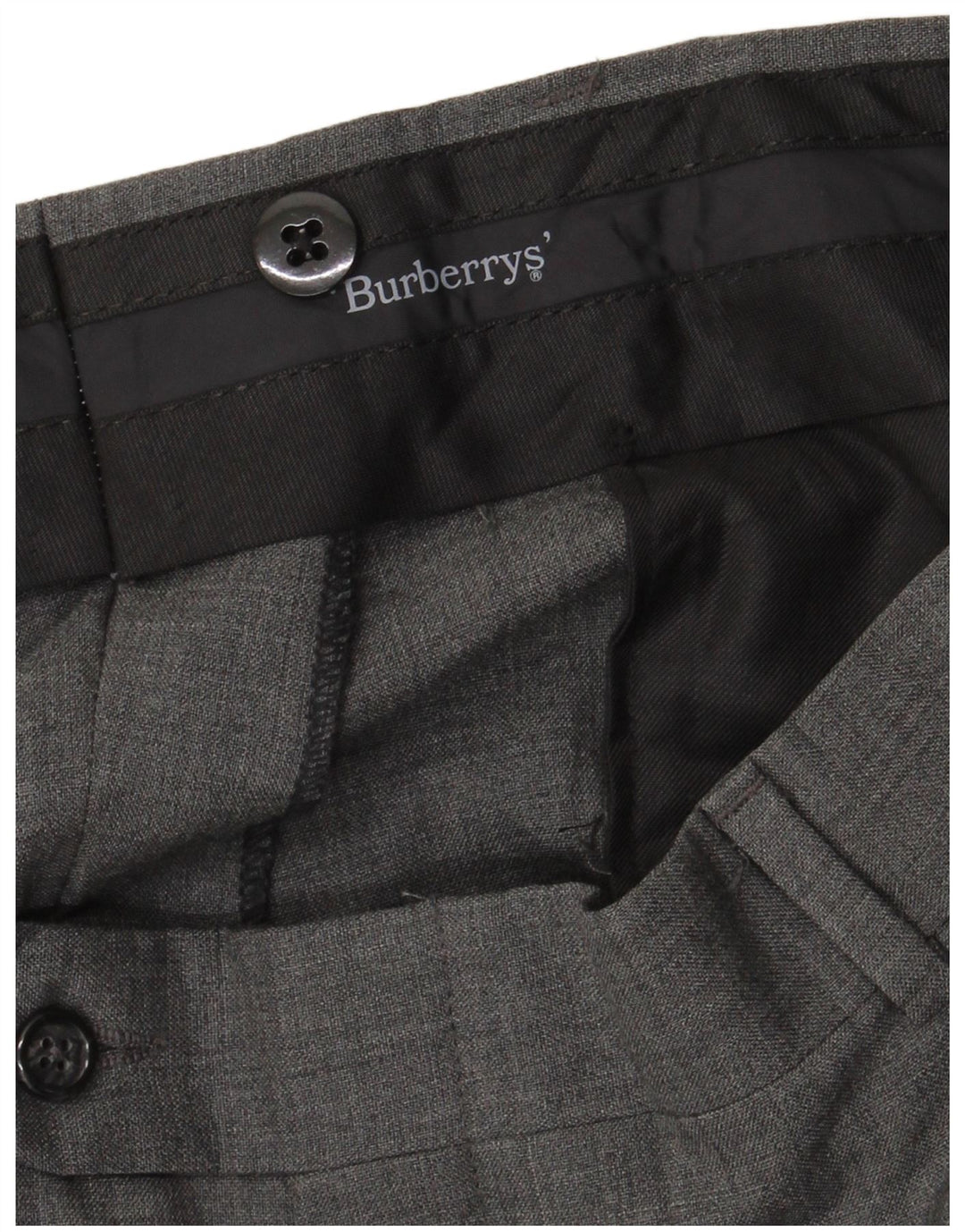 Pantaloni da completo da uomo Burberrys W36 L31 Grigi