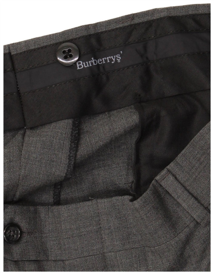 Pantaloni da completo da uomo Burberrys W36 L31 Grigi