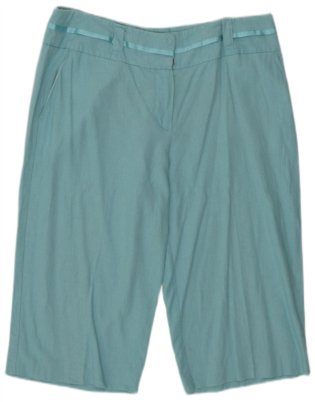 Pantaloncini chino Bermuda da donna Marks & Spencer UK 16 Large W34 Turchese