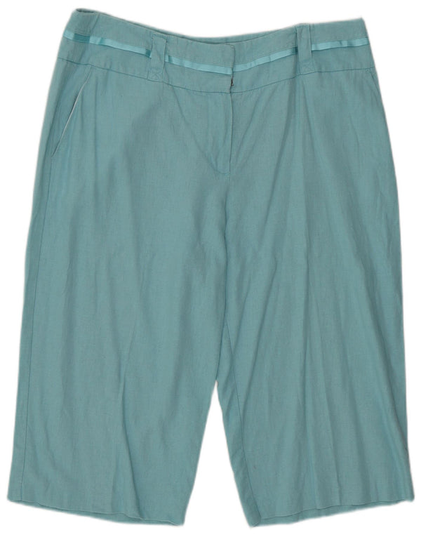 Pantaloncini chino Bermuda da donna Marks & Spencer UK 16 Large W34 Turchese