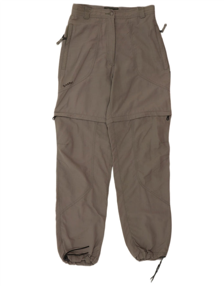 Pantaloni casual affusolati da donna SCHOFFEL UK 12 Medium W28 L32 Grigio