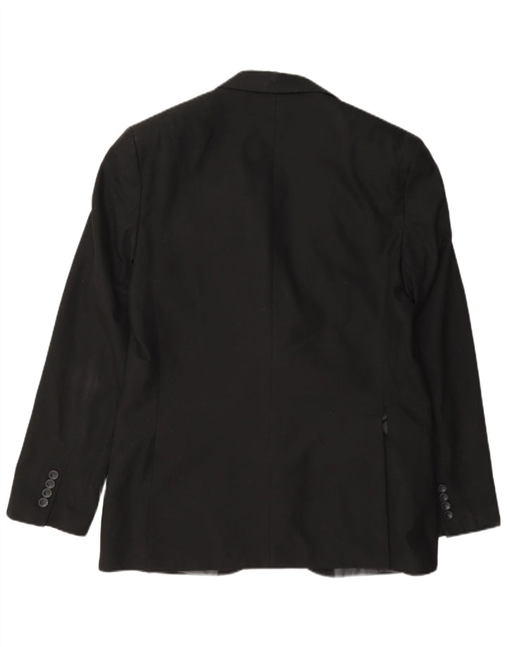 Giacca blazer a 2 bottoni da uomo Marks & Spencer UK 40 poliestere nero medio