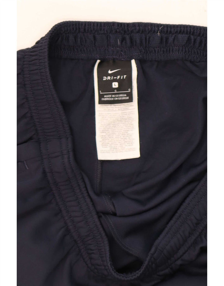 Pantaloni da tuta Nike Dri Fit da uomo, grandi, in poliestere color block blu navy