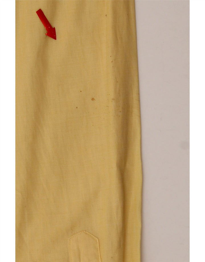 Camicia da uomo Pierre Cardin taglia 41 grande cotone giallo